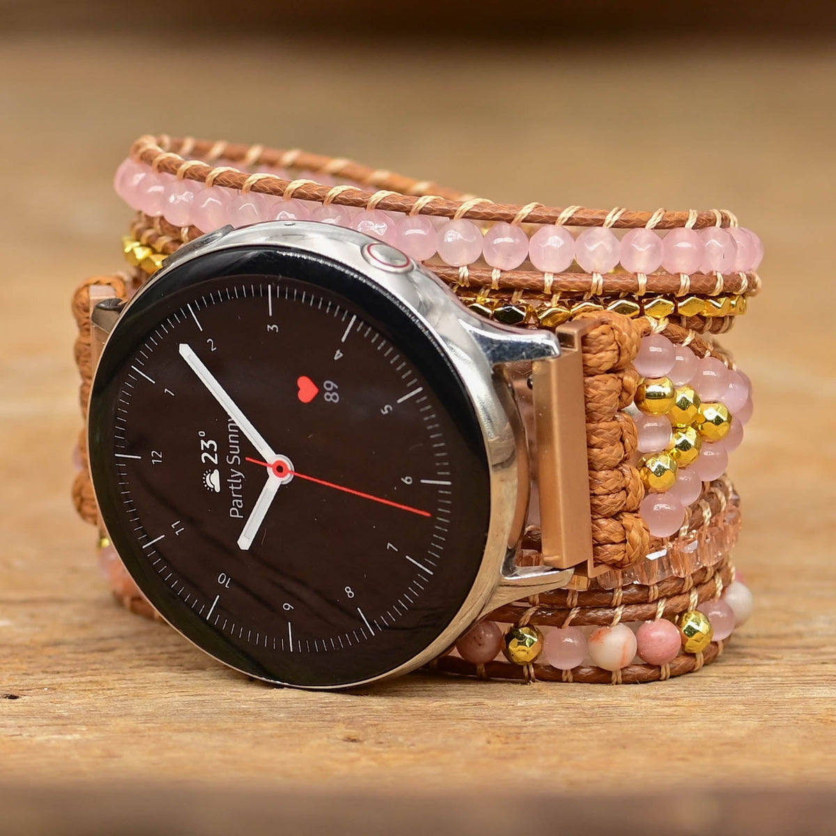 Samsung Galaxy Golden Rose Quartz Watch Strap